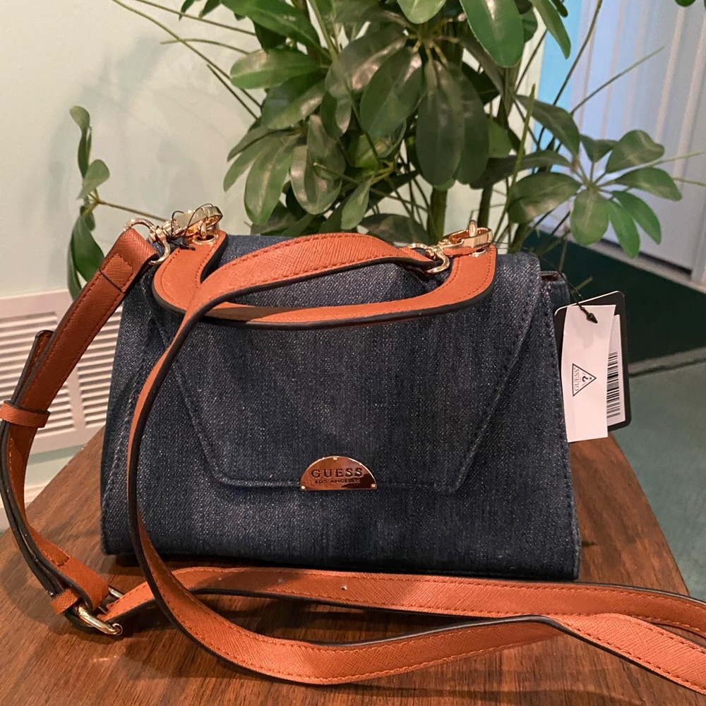 Guess BNWT Denim Crossbody Tote
